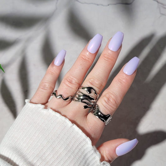 "Melt" bague réglable en acier inoxydable