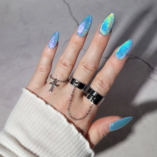 "Dark crusade" bague réglable en acier inoxydable