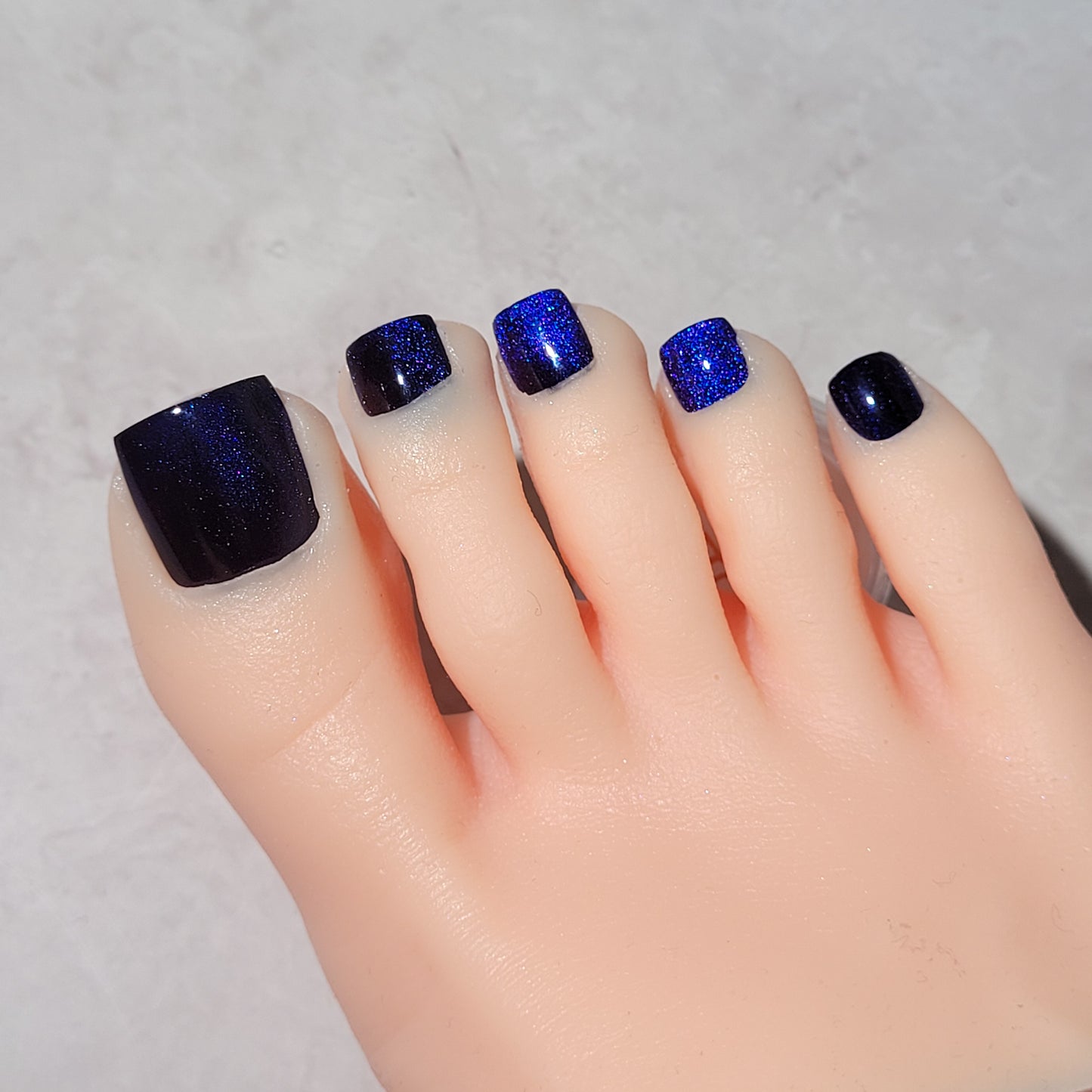 Press on nails pieds: "Night sky"