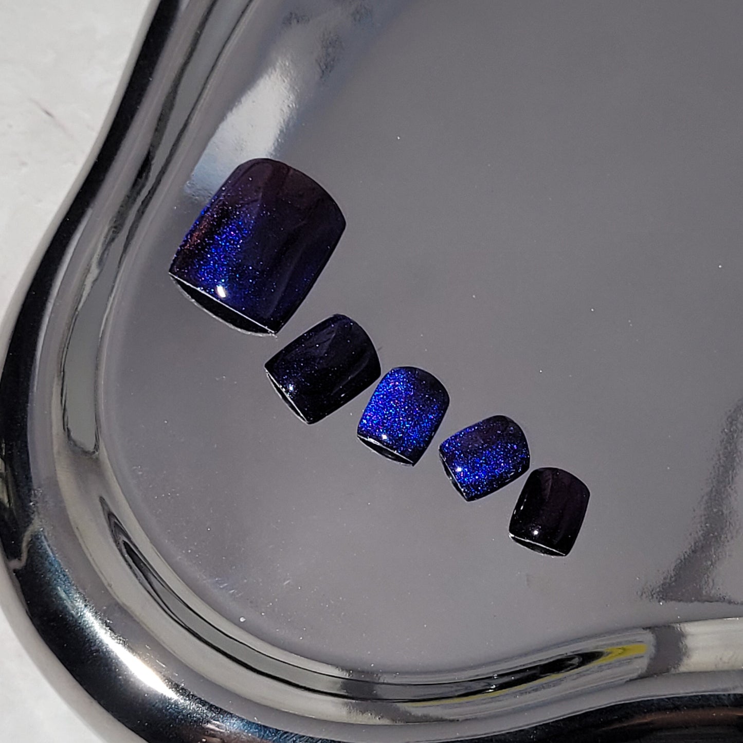 Press on nails pieds: "Night sky"