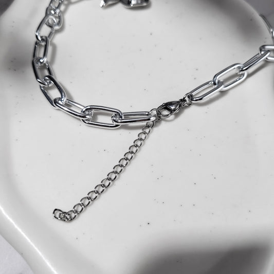 "Bowed & chained" collier choker chaîne