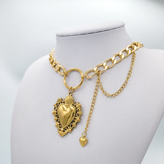 "Fierce devotion" collier ras de cou / chocker