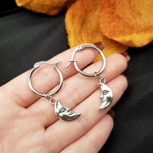 "Talk to the moon" boucles d'oreilles