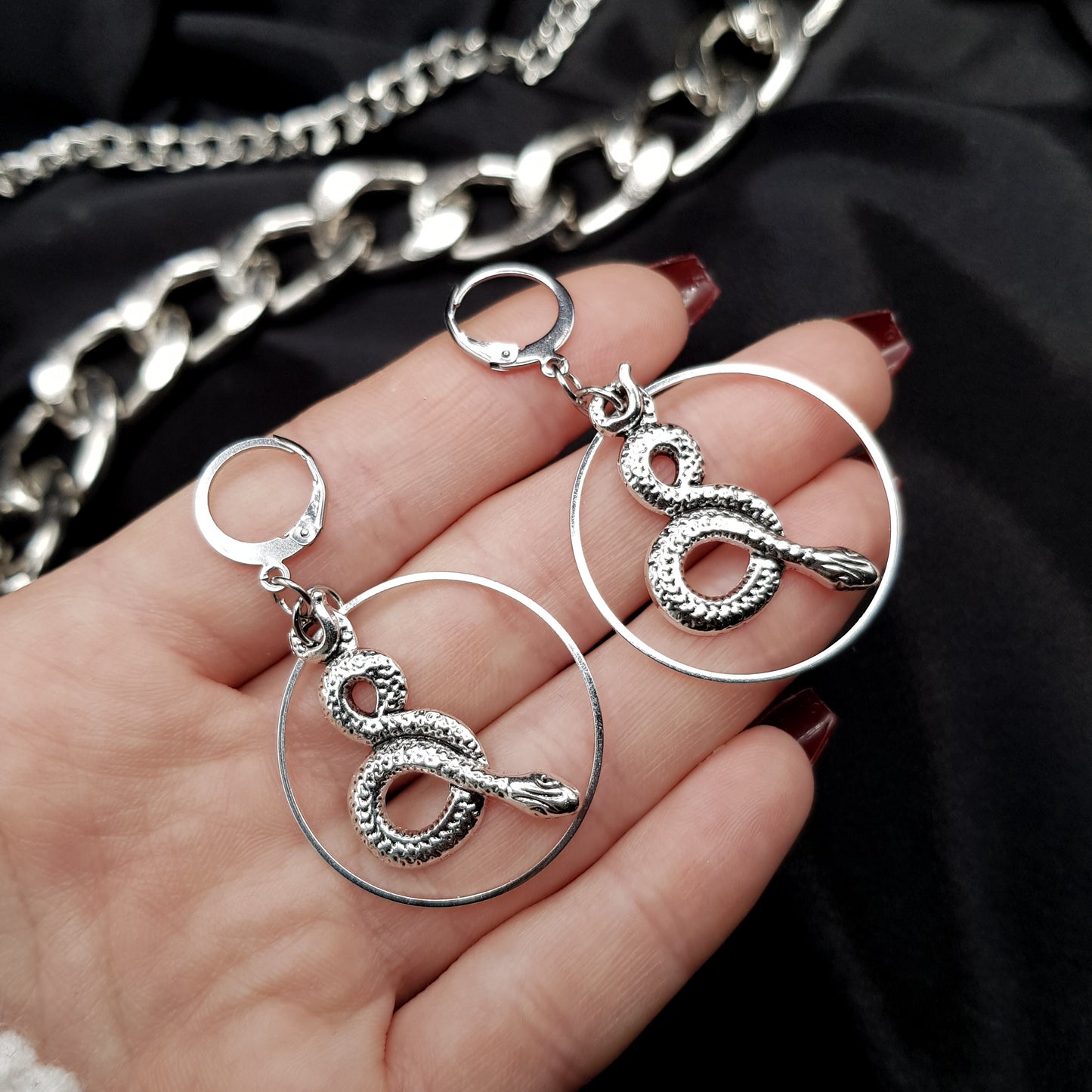 "Venom" Boucles d'oreilles serpents