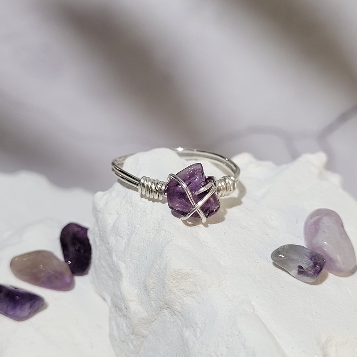 Bague "Birthstone" Améthyste - février