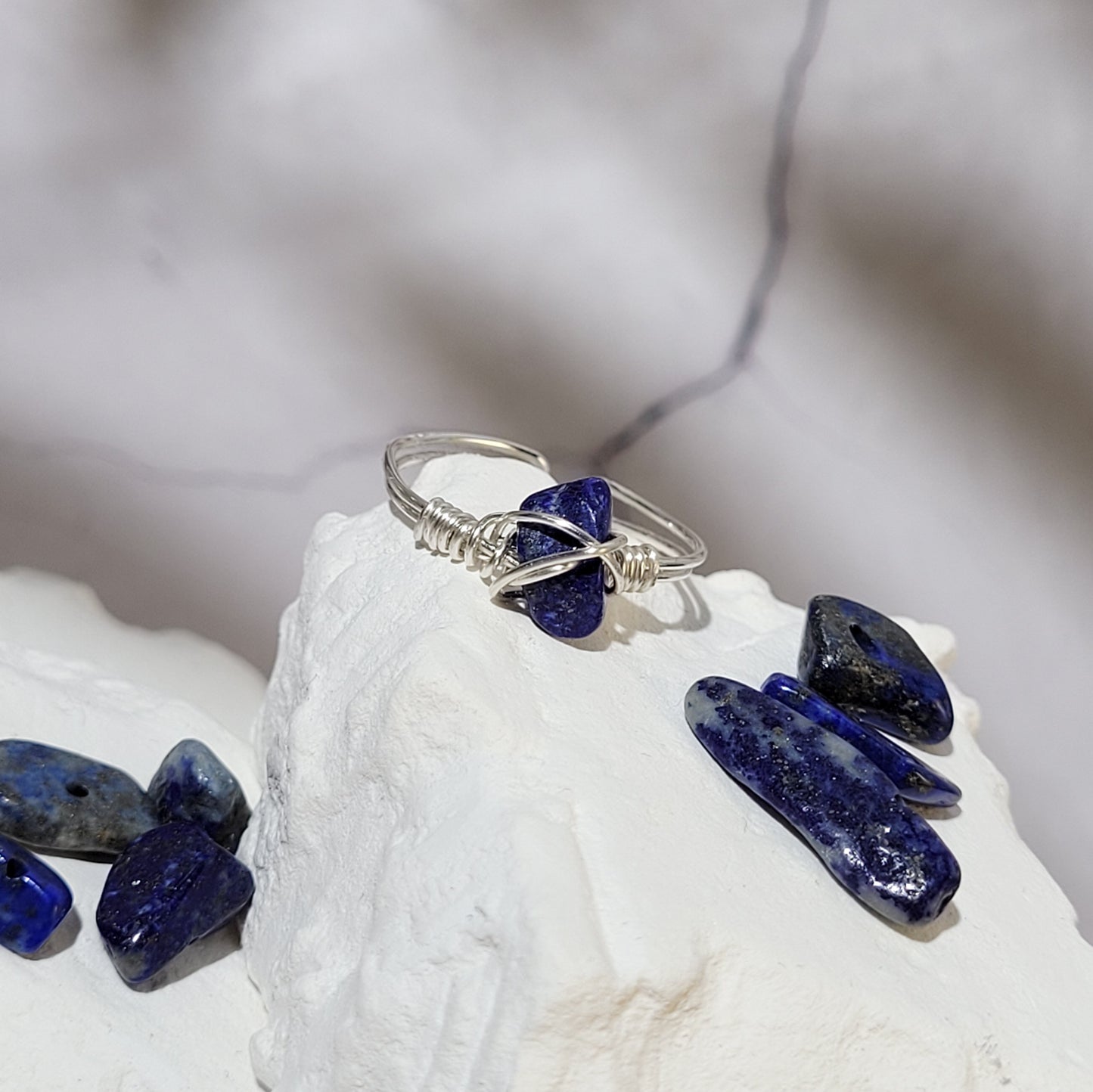 Bague "Birthstone" Lapis lazuli - septembre