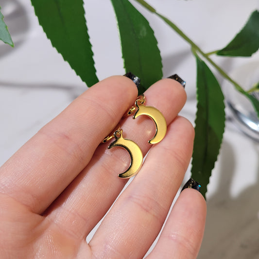 "Hecate" boucles d'oreilles en acier inoxydable doré