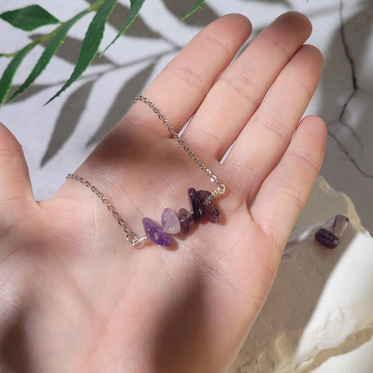 Collier "Birthstone" Améthyste - février