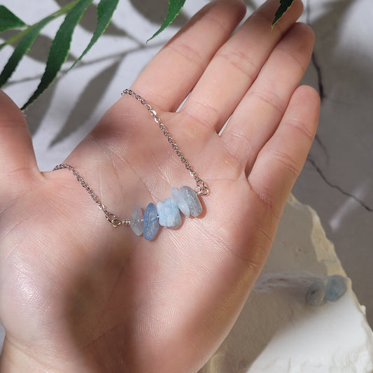 Collier "Birthstone" Aigue marine - mars