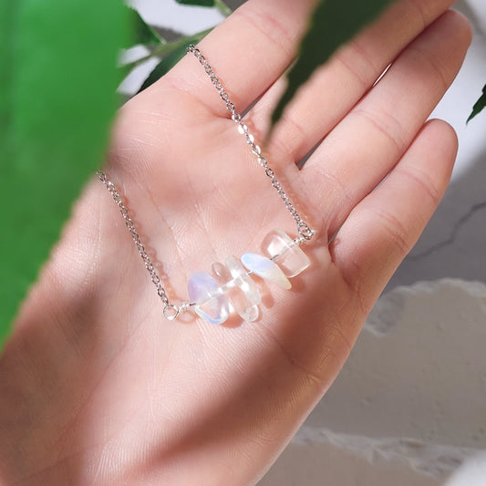 Collier "Birthstone" Opalite - octobre