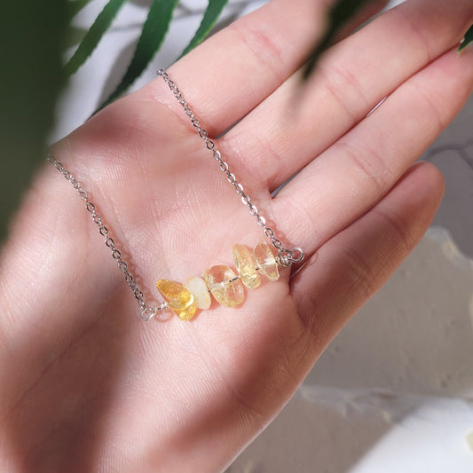 Collier "Birthstone" Citrine - novembre