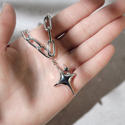 "Sparks" collier choker chaîne