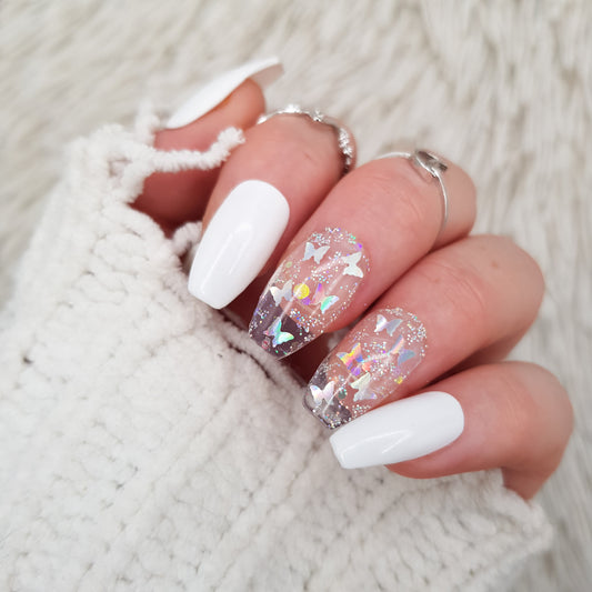 Signature:  Flutterby - white