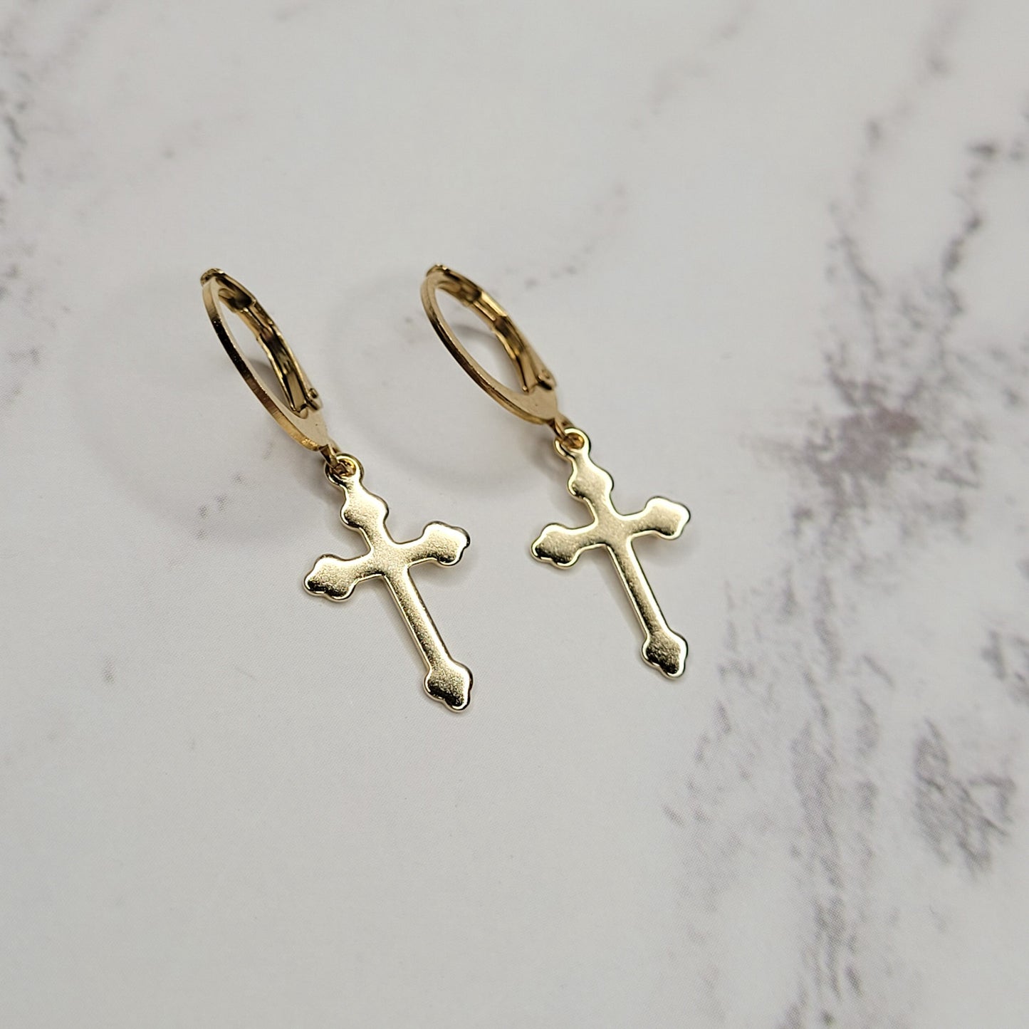 "Spirit" boucles d'oreilles en acier inoxydable doré