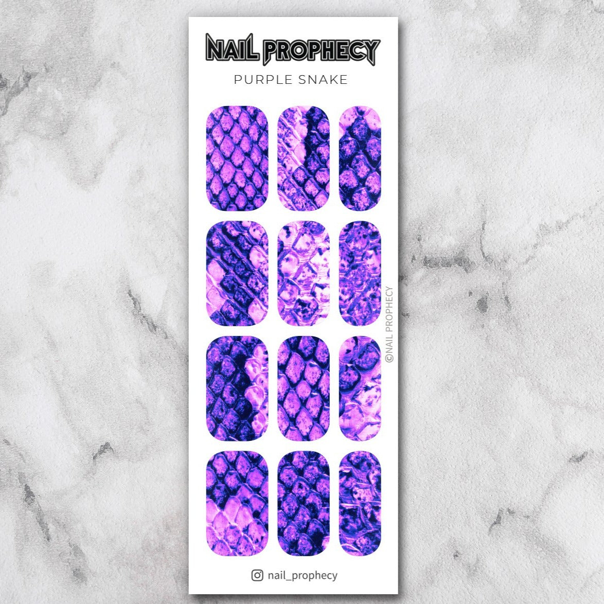 Purple snake - full water decals (opaque)