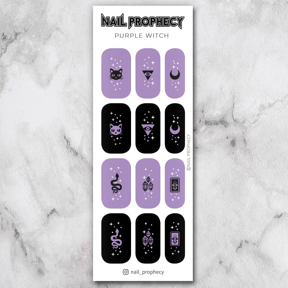 Purple witch - full water décals opaques