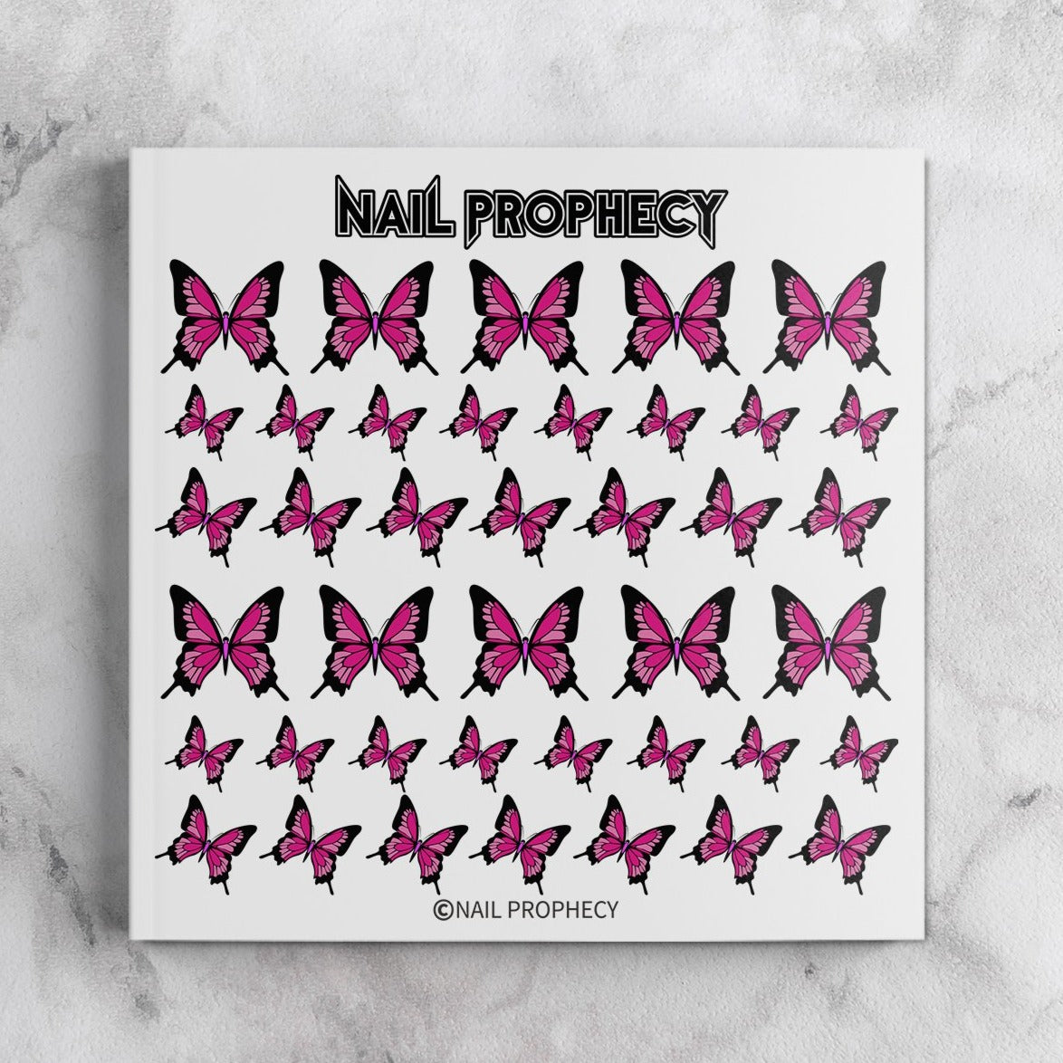 LOVE THE 90's nail water decals