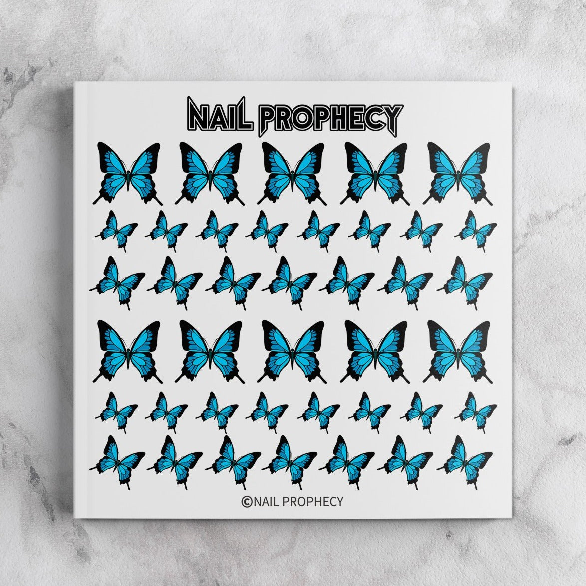 LOVE THE 90's nail water decals