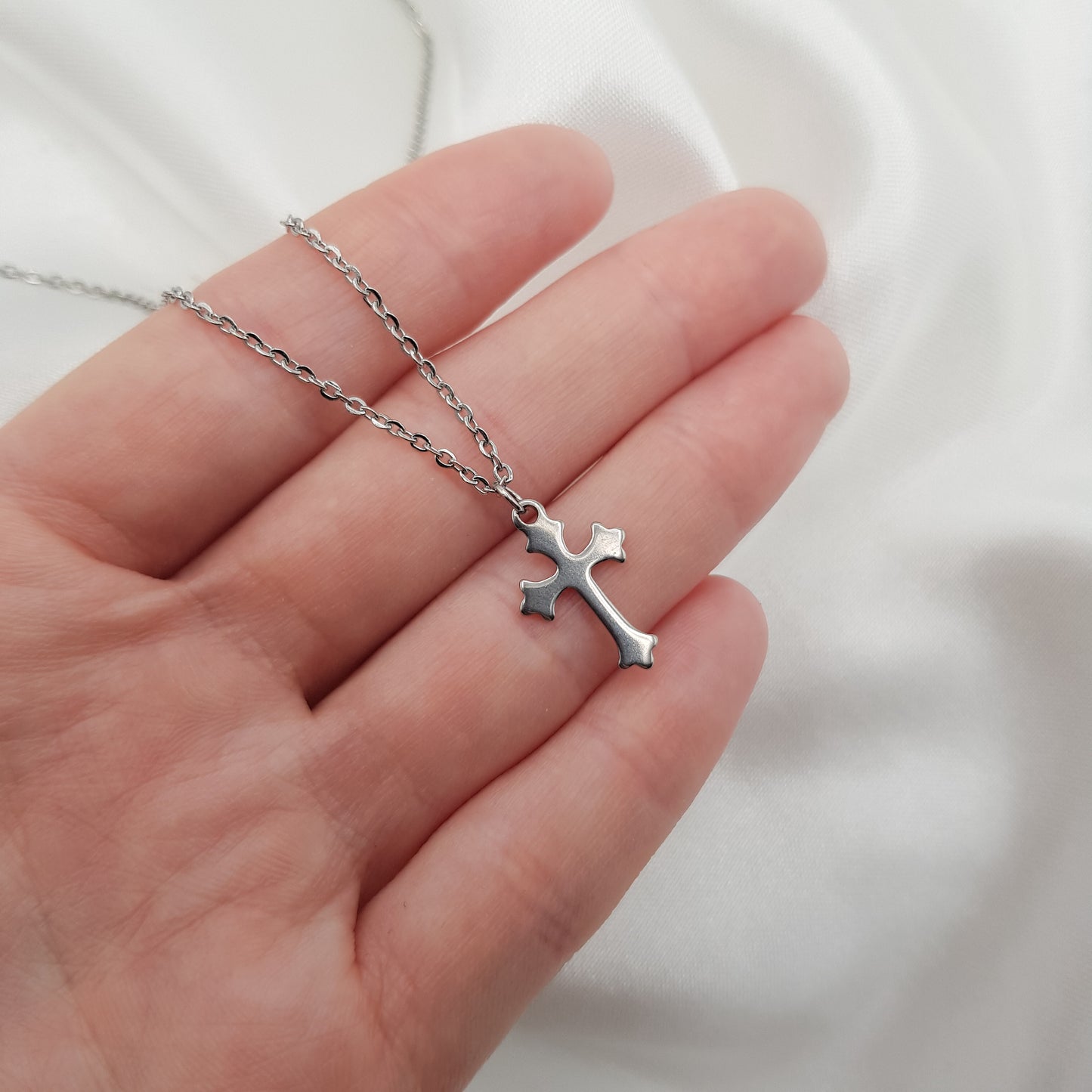 "Holy" collier chaîne en acier inoxydable