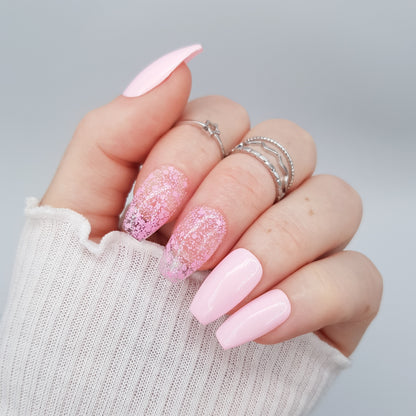 Signature:  Pastel bubbles - pink