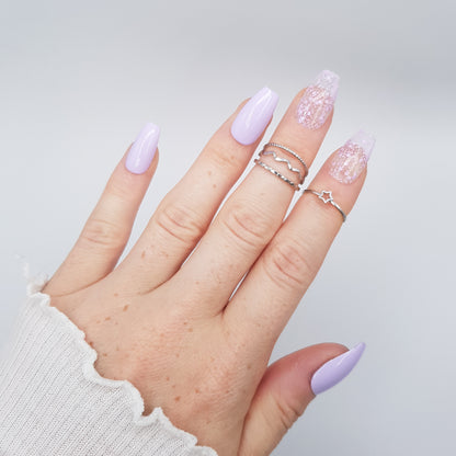 Signature:  Pastel bubbles - purple