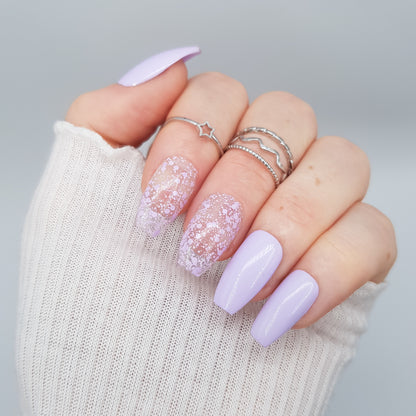 Signature:  Pastel bubbles - purple
