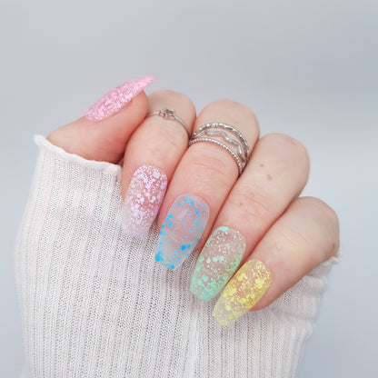 Signature:  Pastel bubbles - frosted