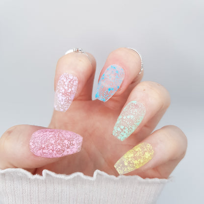 Signature:  Pastel bubbles - frosted
