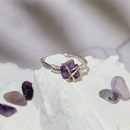 Bague "Birthstone" Améthyste - février