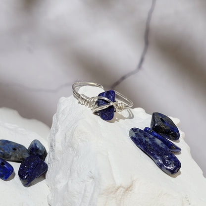 Bague "Birthstone" Lapis lazuli - septembre