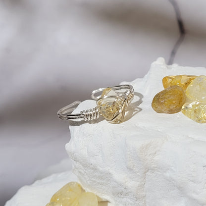 Bague "Birthstone" Citrine - novembre