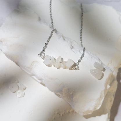 Collier "Birthstone" Pierre de lune - juin