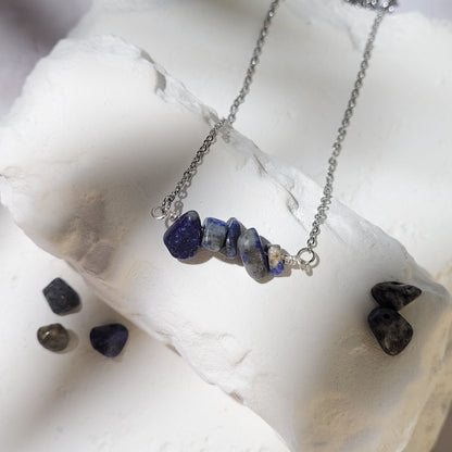 Collier "Birthstone" Lapis lazuli - septembre