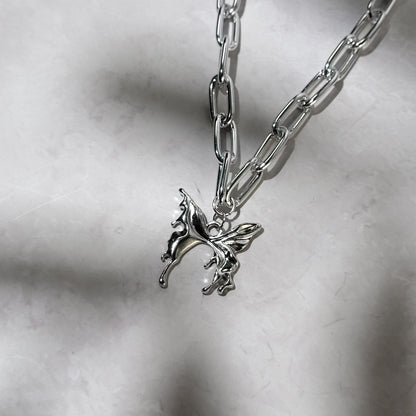"Melting butterfly" collier choker chaîne