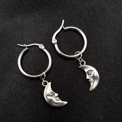 "Talk to the moon" boucles d'oreilles