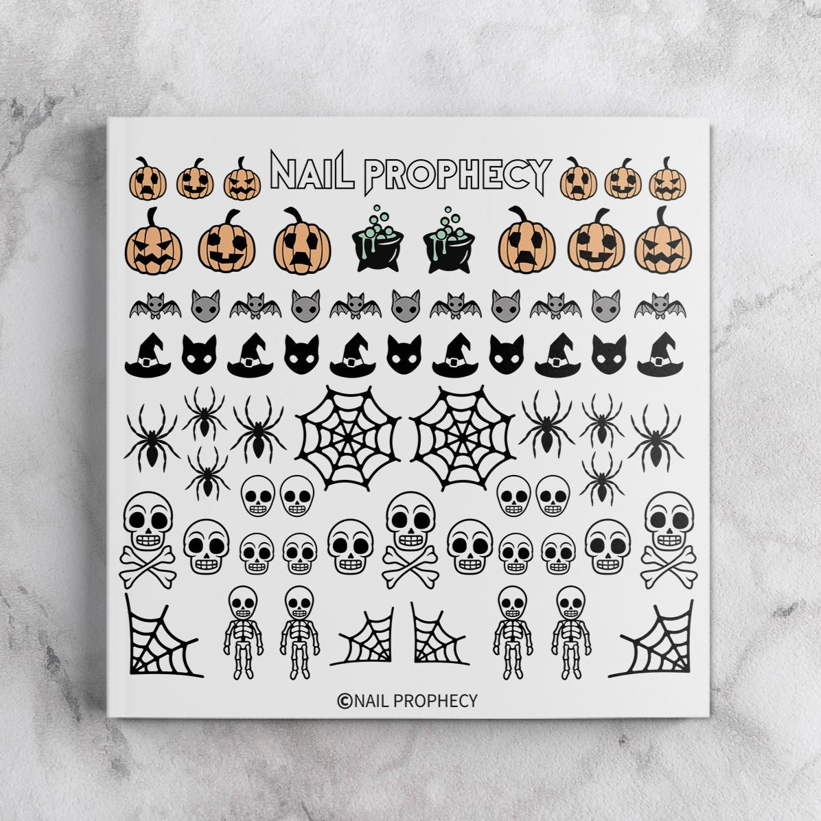 HALLOWEEN water décals pour ongles