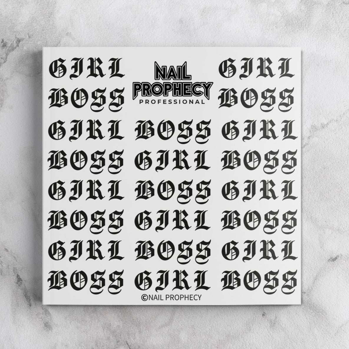 PRO Edition: Girl Boss water décals pour ongles